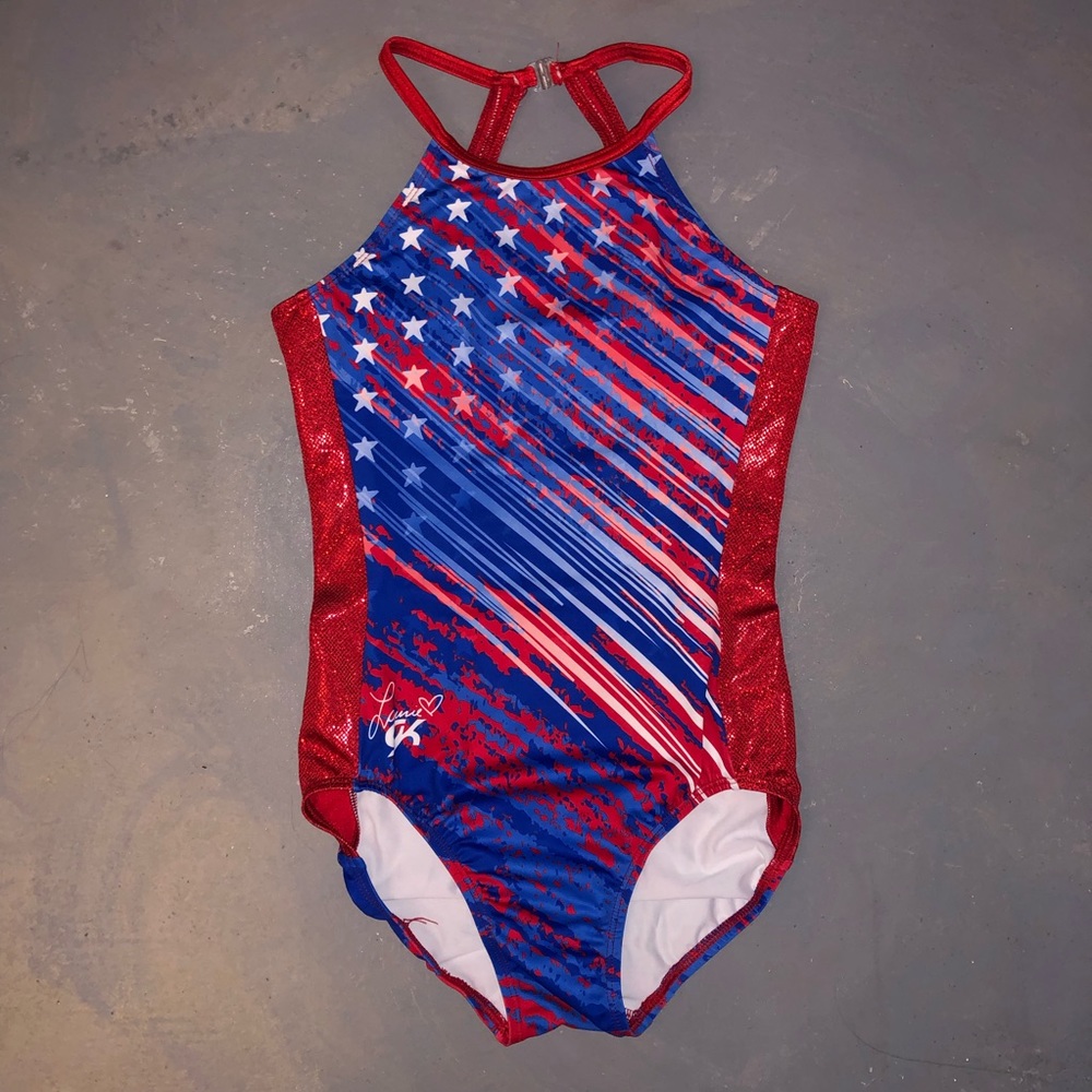 Laurie Hernandez GK American Flag Leotard